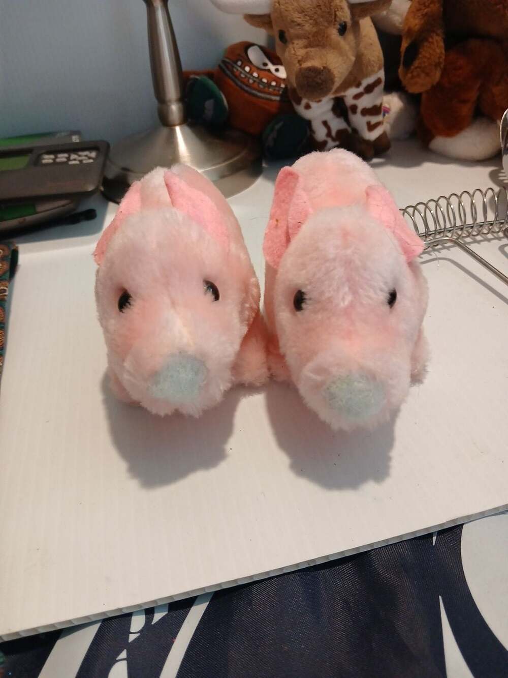 Dakin Pink Pig Stuffed Animal Plush Vintage